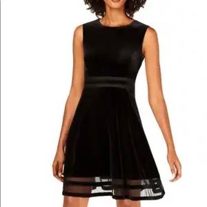 Calvin Klein black illusion dress